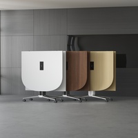 Table de conférence rectangulaire moderne en bois massif avec pieds réglables, design écologique, prête à l'emploi pour la maison, le bureau ou l'hôpital