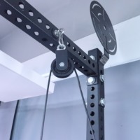 Accessoires pour Power Rack - 1 Paire de Crochets en Acier pour Bandes de Résistance, Supports en O-Ring pour Squat Rack, Portables et Durables pour l'Haltérophilie