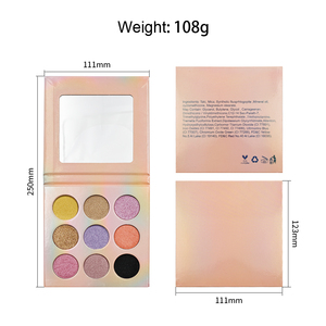 Palette de fards à paupières vegan personnalisée 9 couleurs, longue tenue, <span class=keywords><strong>maquillage</strong></span>, palette de fards à paupières à marque privée, poudre de fard à paupières mat - Product Image 6