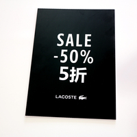 Support de table pour panneau publicitaire en PVC avec impression de logo personnalisée, vente directe d'usine