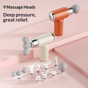 Neue Tragbare Wiederaufladbare Vibrationsmassagepistole mit Zeitsteuerung für Faszien-Körperentspannung und Muskelentlastung - Product Image 4