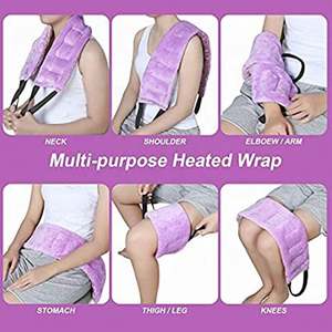 Microgolfverwarmingskussen Voor Nekschouders En Rugpijnverlichting Herbruikbaar Gewogen Verwarmde Verpakking In De Magnetron - Product Image 6