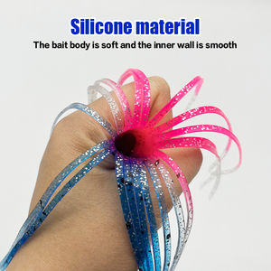 Señuelo de pesca artificial de <span class=keywords><strong>pulpo</strong></span> de plástico suave al por mayor para lubina, para técnicas de pesca de fondo - Product Image 2