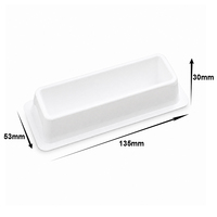 Plateau de stockage d'échantillons de laboratoire en PET blanc haute efficacité, version étroite pour la division d'échantillons par lots, matériel de laboratoire jetable pour la collecte
