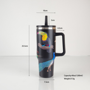 Thiết kế mới 40oz cốc và cốc bán buôn cho du lịch 304 thép không gỉ BPA miễn phí rò rỉ bằng chứng với xử lý cốc cho văn phòng - Product Image 2