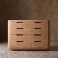 Lit en bois massif moderne de taille personnalisable pour la maison, la chambre à coucher, la villa, la maison d'hôtes, les projets