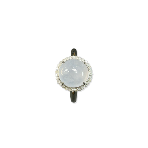 Anillo de Jadeíta Birmana Natural de Grado A, Forma de Cabujón, Anillo de Jade de Alta Calidad para <span class=keywords><strong>Mujer</strong></span>, Joyería de Jadeíta Birmana con Certificado - Product Image 1
