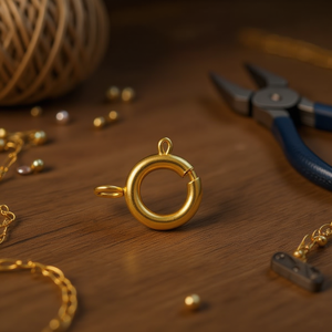 Chiusure a Molla Ilan 6mm Colore Oro per Creazione di Gioielli - Product Image 3