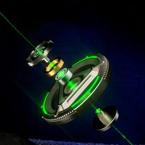 Fidget Spinner Métallique Lumineux Haut de Gamme EDC – Jouet Anti-Stress pour Garçons, Édition Avancée, Gyroscope à Doigts pour Adolescents et Adultes - Product Image 5