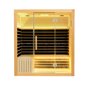 La pruche d'intérieur <span class=keywords><strong>3</strong></span> pièces infrarouges d'appareil de chauffage de sauna de Seater facultatives - Product Image 2