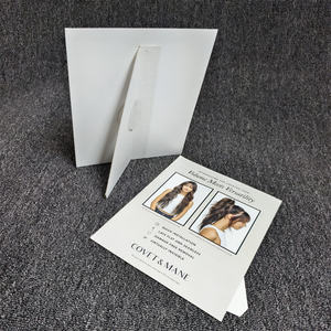 Stand Display meja kardus kertas kustom dengan kardus papan iklan tanda konter untuk Wig promosi toko rambut - Product Image 4