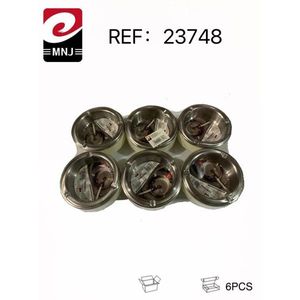 Cenicero Ashtray 6pcs Stainless Steel Round Smoke Tray With Lid For Indoor Outdoor Use - Product Image 3