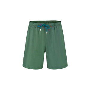 Pantaloncini da spiaggia eleganti da uomo con motivo rosso a tinta unita alla moda bikini e Beachwear impermeabili in puro poliestere - Product Image 5