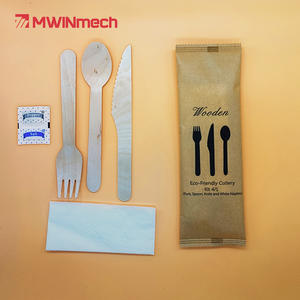 Комплекты столовой посуды для борта, упаковочная машина, производитель, нож, вилка, салфетки, соляные саше, машина для упаковки столовых приборов - Product Image 3
