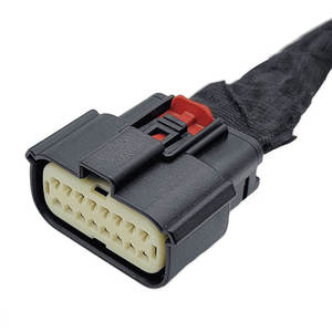 Molex MX Male Female Terminal Connector 16 Pin <b>Black</b> Housing Plug Automotive Accessory Wire <b>Harness</b> - Product Image 1