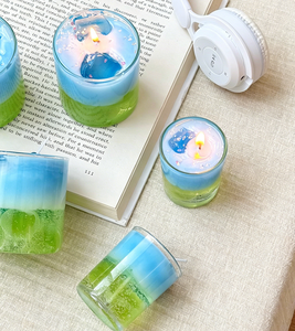 เทียนหอม LANJO รุ่น New Jelly Wax กลิ่นหอมสดชื่น พร้อมฐานเรืองแสง ตกแต่งบ้าน ห้องนอน ของขวัญสำหรับแขกงานแต่งงาน - Product Image 6