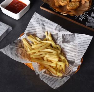 Printed Greaseproof Paper,High Quality Food Grade Greaseproof Paper Raw Material Burger Wrapping Paper in <b>Sheets</b> - Product Image 1