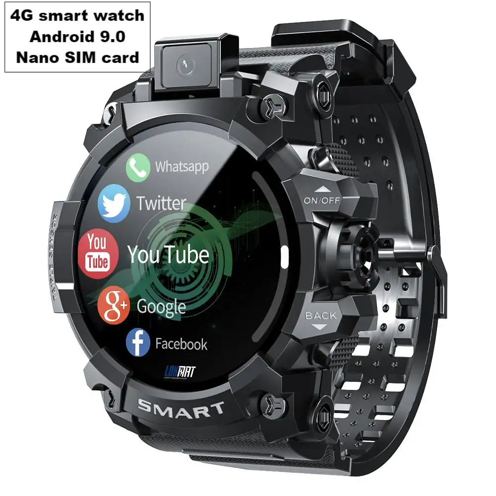 Cheap 4G Android 9.0 Smart Watch APPLLP 6 1.6 inch full touch screen 4+64gb smart watches with camera and sim card slot