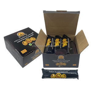 <span class=keywords><strong>Charbon</strong></span> à <span class=keywords><strong>chicha</strong></span> rond en bois de fruit d'Oman YKS, laque dorée, torche dorée, <span class=keywords><strong>charbon</strong></span> sans fumée, allumage instantané pour encens - Product Image 1