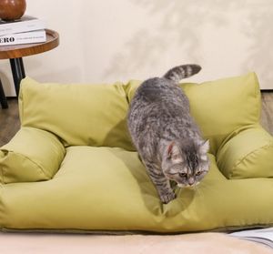 <span class=keywords><strong>Pet</strong></span> Sofa Home Decor Gemütliche Mode Tragbare Kitty Spielen Katze Couch Bett Zwinger PU Leder für kleine mittlere Hunde Katzen Indoor Welpe - Product Image 6