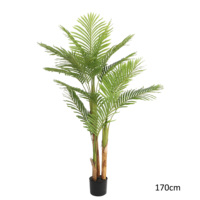 110cm 130cm 150cm 170cm 190cm 210cm 240cm haut de gamme artificiel vert paysage en pot Restaurant plante palmier Simulation