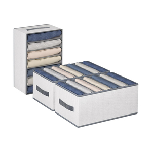 Organizador de Ropa Multifuncional para Armario, Ahorra Espacio, Duradero, 100% Poliéster, Tela de PVC, Divisor de Cajones Plegable - Product Image 1