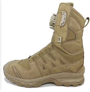 TSB1 ESDY Long High Cut Training Boots with Fast Lock Steel Wire <b>Shoelaces</b> Stock Wholesales <b>Black</b> Green Brown CP FG Camo - Product Image 3