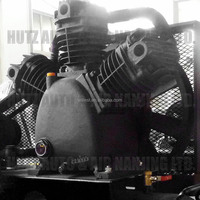 Piezas de compresor de pistón alternativo estilo Fiac WILLEST 15HP bomba desnuda de transmisión de correa de 3 cilindros BWIII150F 8 bar cabeza de aire de hierro fundido