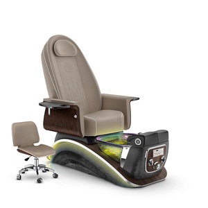 Fauteuil de pédicure électrique inclinable avec massage par pétrissage pour salon de manucure et pédicure - Product Image 1