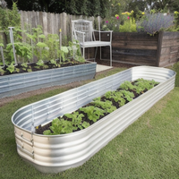 Lit de jardin surélevé en métal galvanisé pour la plantation de légumes et de fleurs lit pour la culture en extérieur