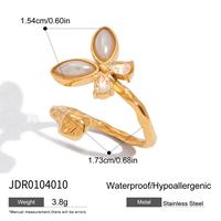 Bague Gaovo en acier inoxydable avec perle et cristal pour femme, élégante, romantique, bijou fantaisie, accessoire de mode, coffret cadeau