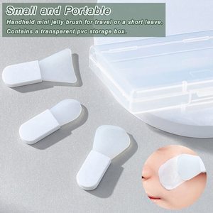 Juego de 3 Brochas de Maquillaje de Silicona Suave Personalizables OEM ODM con Espátula para Mascarillas Faciales de Arcilla - Herramientas de Belleza Portátiles - Product Image 6