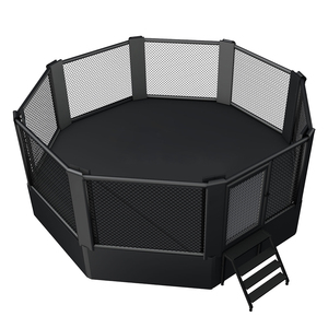 <span class=keywords><strong>Cage</strong></span> d'entraînement UFC Octogonale en Acier Premium avec Mousse Antichoc Épaisse et Logo Personnalisé pour Muay Thai, Kickboxing et Combats - Product Image 1