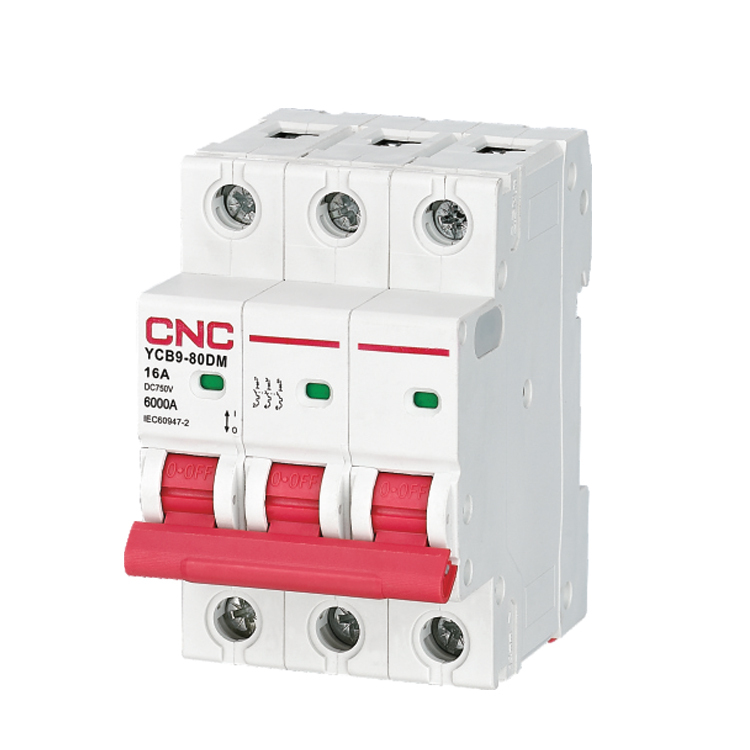 YCB9-80DM 2P DC 500V MCB 16A 32A 63A 80A Solar PV Miniature Circuit Breaker · image 2