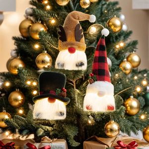 Hot-Selling New Mini Rudolph <b>LED</b> <b>Lighted</b> Christmas <b>Tree</b> Hanging Ornament Glowing Faceless Doll Christmas Decoration Toy - Product Image 3