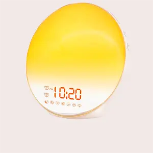 light table lamp remote, connect speaker bedside night light Alarm Clocks with sleep trainer natural sound/