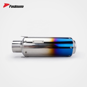 <span class=keywords><strong>Precio</strong></span> de Fábrica Forsound: Accesorios Modificados para Kawasaki <span class=keywords><strong>Ninja</strong></span> 400, Silenciador de Escape Corto Estilo Trick Star en Azul Quemado - Product Image 5