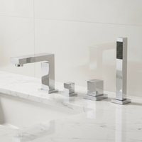 Meilleures ventes Ensemble de douche au plafond Ensemble de douche à effet pluie pour salle de bains Robinet carré