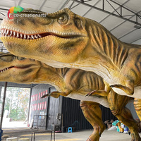 Modèle de dinosaure T-Rex animatronique réaliste pour attraction de parc à thème, aire de jeux extérieure, exposition de musée
