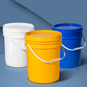 Seau en plastique de 20 litres (25 L) avec <span class=keywords><strong>bec</strong></span> verseur et couvercle, conteneur d'emballage de 5 gallons pour adhésifs et peintures – Vente en gros - Product Image 2