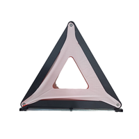 Triangle d'avertissement réfléchissant d'urgence approuvé pour l'Europe Emark R27 Triangle d'avertissement de voiture de sécurité pliable