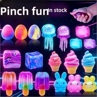 Maltose Rubber Squishy Cross-Border Ice Cube-Shifting Dog Slow-Rebound Strawberry Toothpaste Donut Squeeze-To-Depress