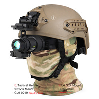 HK27-0032 aksesoris taktis berburu NVG Monocular 3X PVS18 Digital visi malam Scope dengan adaptor helm