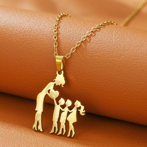 Collana in Acciaio Inossidabile per la <span class=keywords><strong>Festa</strong></span> <span class=keywords><strong>della</strong></span> <span class=keywords><strong>Mamma</strong></span>, <span class=keywords><strong>Gioiello</strong></span> con Catena Dorata Resistente per Donne, Madri, Figlie, Figli, Collane per <span class=keywords><strong>Mamma</strong></span> N202136 - Product Image 6