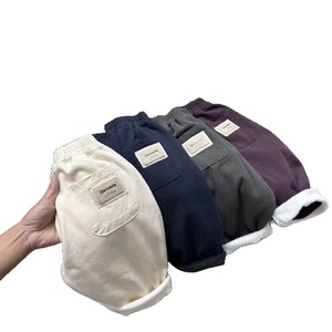 Korean Harem Pants Cotton Woven With Label Boys Casual Pants - Product Image 4
