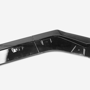 วัสดุ ABS สำหรับ Honda Civic Gen 11 FE FL ลิ้นหน้าทรง L พร้อม canard สีดำเงา - Product Image 3