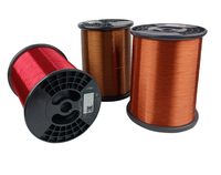Fil de bobinage en aluminium émaillé rond pour moteur de ventilateur de plafond, conducteur solide 130-220C