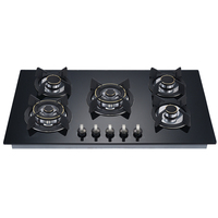Grand appareil de cuisine plaque de cuisson à gaz acier inoxydable, prix de gros plaque de cuisson à gaz plomb dans l'industrie plaque de cuisson à gaz 5 brûleurs en cuivre