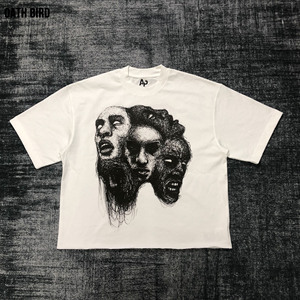 <span class=keywords><strong>T</strong></span>-<span class=keywords><strong>shirt</strong></span> Oversize da <span class=keywords><strong>Uomo</strong></span> in Cotone Pesante 320gsm, Vestibilità Boxy Cropped con Spalle Cadenti, Stile Streetwear - Product Image 4
