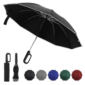 Parapluie personnalisé anti-UV en promotion – Fournisseur de parapluies d'été imperméables coupe-vent avec boucle annulaire et logo - Product Image 3